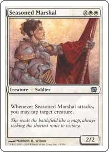 《歴戦の司令官/Seasoned Marshal》[8ED] 白U