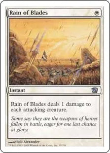 《刃の雨/Rain of Blades》[8ED] 白U
