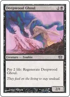 《ディープウッドの食屍鬼/Deepwood Ghoul》[8ED] 黒C