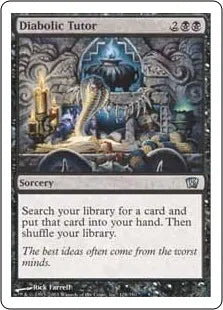 《魔性の教示者/Diabolic Tutor》[8ED] 黒U