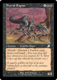《朽ちゆく猛禽/Putrid Raptor》[SCG] 黒U