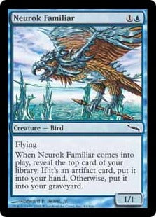 《ニューロックの使い魔/Neurok Familiar》[MRD] 青C