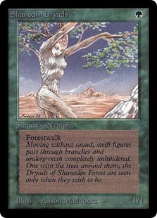 《シャノーディンのドライアド/Shanodin Dryads》[LEA] 緑C