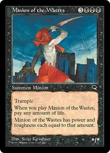 《荒廃の下僕/Minion of the Wastes》[TMP] 黒R