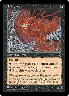 《奈落のインプ/Pit Imp》[TMP] 黒C