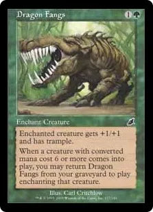 《ドラゴンの牙/Dragon Fangs》[SCG] 緑C