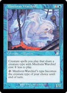 《霧衣の戦長/Mistform Warchief》[SCG] 青U