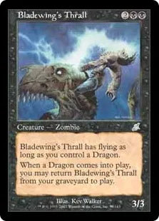 《刃の翼の虜/Bladewing's Thrall》[SCG] 黒U