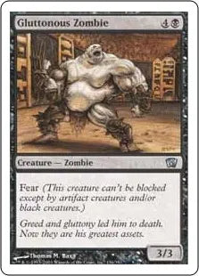 《暴食するゾンビ/Gluttonous Zombie》[8ED] 黒U