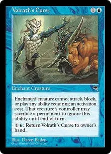 《ヴォルラスの呪い/Volrath's Curse》[TMP] 青C