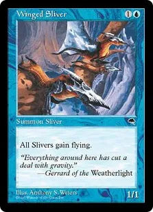 《有翼スリヴァー/Winged Sliver》[TMP] 青C