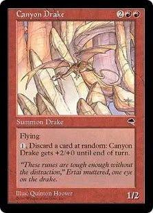 《峡谷のドレイク/Canyon Drake》[TMP] 赤R