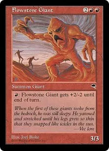 《流動石の巨人/Flowstone Giant》[TMP] 赤C