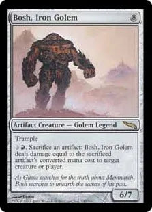 《鉄のゴーレム、ボッシュ/Bosh, Iron Golem》[MRD] 茶R