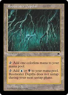 《ルートウォーターの深淵/Rootwater Depths》[TMP] 土地U