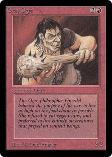 《灰色オーガ/Gray Ogre》[LEA] 赤C