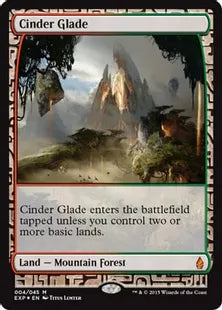 《燃えがらの林間地/Cinder Glade》[EXP] 土地
