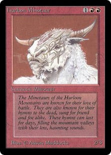 《ハールーン・ミノタウルス/Hurloon Minotaur》[LEA] 赤C