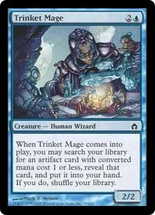 《粗石の魔道士/Trinket Mage》[5DN] 青C