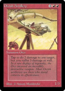《オーク弩弓隊/Orcish Artillery》[LEA] 赤U