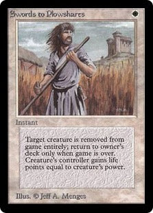 《剣を鍬に/Swords to Plowshares》[LEA] 白U