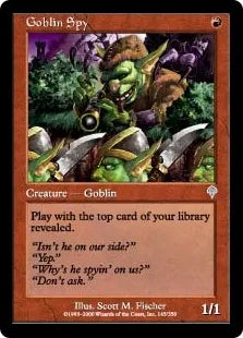 《ゴブリンのスパイ/Goblin Spy》[INV] 赤U