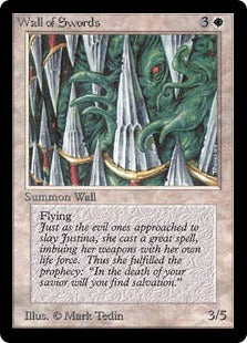 《剣の壁/Wall of Swords》[LEA] 白U