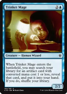 《粗石の魔道士/Trinket Mage》[C16] 青C