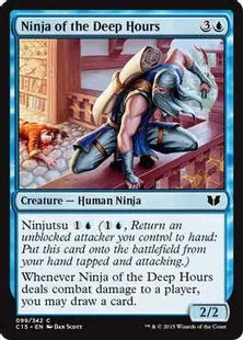《深き刻の忍者/Ninja of the Deep Hours》[C15] 青C