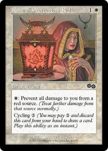 《赤の防御ルーン/Rune of Protection: Red》[USG] 白C