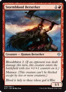 《嵐血の狂戦士/Stormblood Berserker》[ANN] 赤U