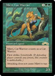 《猫族の戦士ミリー/Mirri, Cat Warrior》[EXO] 緑R