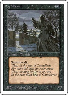 《沼の悪霊/Bog Wraith》[LEA] 黒U