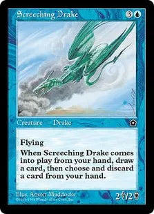 《耳障りなドレイク/Screeching Drake》[PO2] 青C