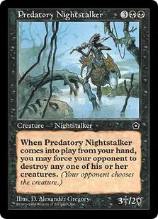 《捕食の夜魔/Predatory Nightstalker》[PO2] 黒U