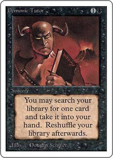 《悪魔の教示者/Demonic Tutor》[LEA] 黒U