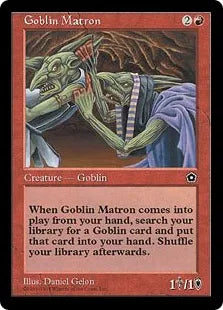 《ゴブリンの女看守/Goblin Matron》[PO2] 赤U