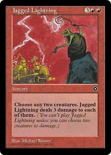 《ギザギザ稲妻/Jagged Lightning》[PO2] 赤U