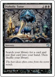 《魔性の教示者/Diabolic Tutor》[9ED] 黒U