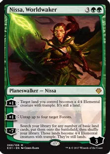 《世界を目覚めさせる者、ニッサ/Nissa, Worldwaker》[ANN] 緑R