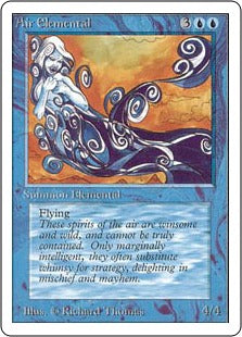 《大気の精霊/Air Elemental》[LEA] 青U