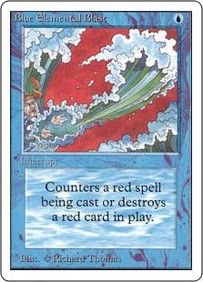 《青霊破/Blue Elemental Blast》[LEA] 青C