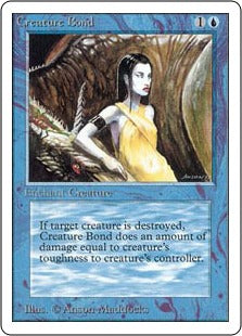 《魂の鎖/Creature Bond》[LEA] 青C
