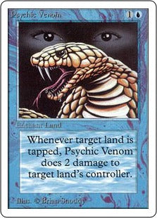 《地の毒/Psychic Venom》[LEA] 青C