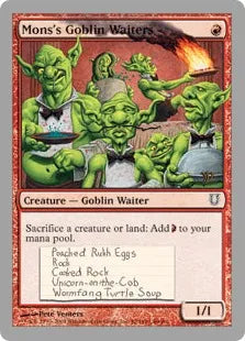 《Mons's Goblin Waiters》[UNH] 赤C