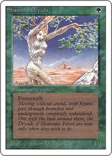 《シャノーディンのドライアド/Shanodin Dryads》[LEA] 緑C