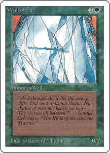 《氷の壁/Wall of Ice》[LEA] 緑U