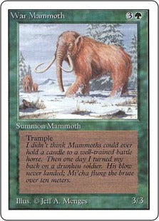 《ウォー・マンモス/War Mammoth》[LEA] 緑C