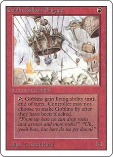 《ゴブリン気球部隊/Goblin Balloon Brigade》[LEA] 赤U