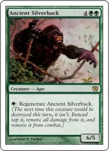 《年経たシルバーバック/Ancient Silverback》[9ED] 緑R